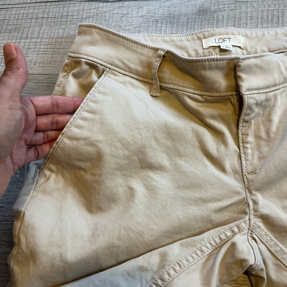 Loft Marissa ankle khaki pants size 2 - Picture 9 of 12